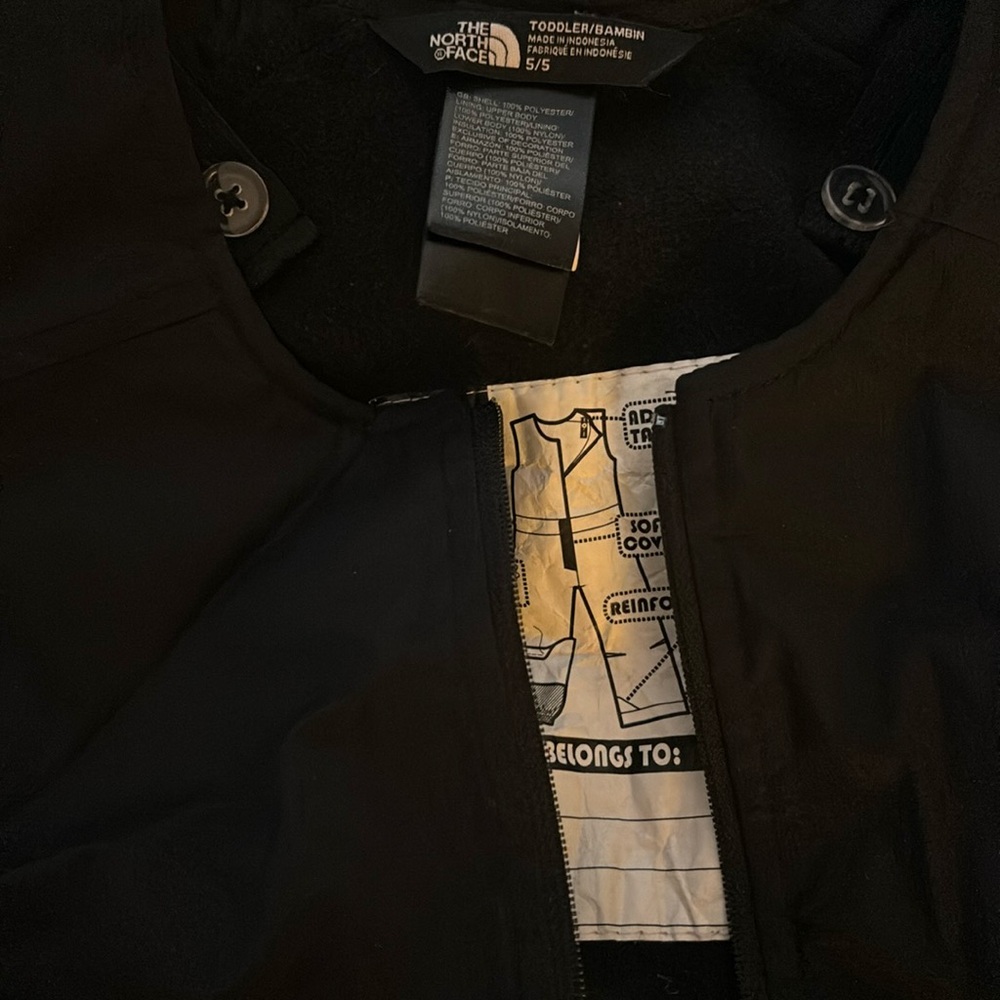 North face Bibs size 5, worn once